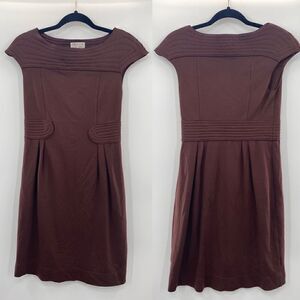 3For$20 M.S.S.P Brown Detailed Collar & Waist Trim Dresses size: XS